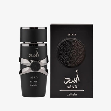 Lattafa ASAD Elixir 3.40 Ounce / 100 ml – Elegant Unisex Eau de Parfum, Fast USA Ship