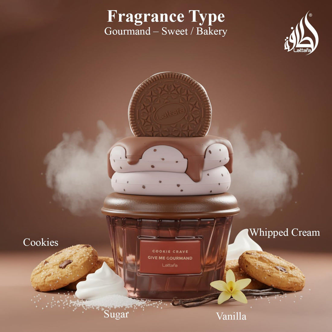 Lattafa Cookie Crave for Unisex Eau De Parfum Spray